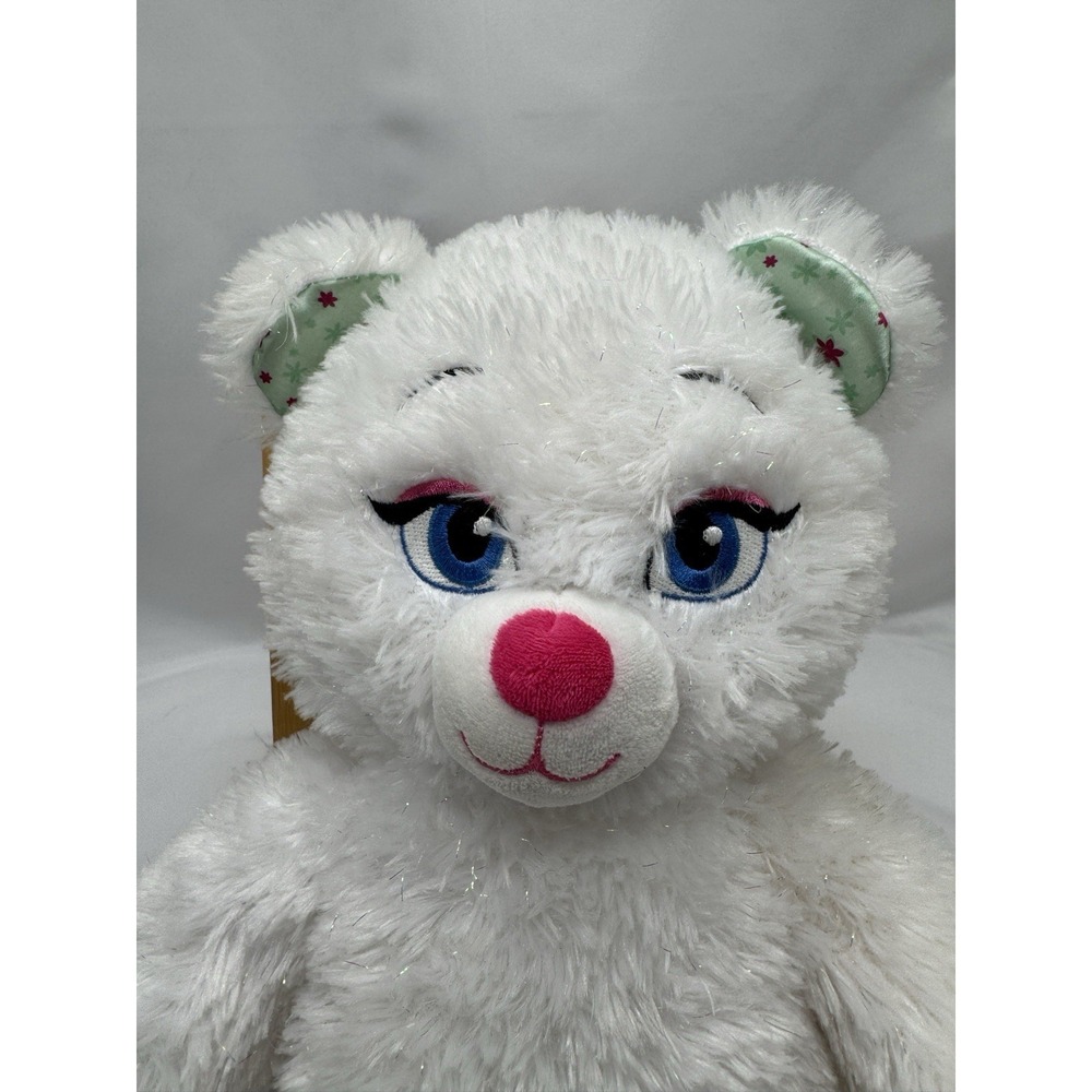 Build A Bear Workshop BABW Disney Frozen Elsa White Sparkly Plush Teddy Bear 17" - Picture 2 of 10